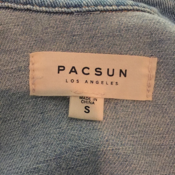 PacSun Distressed Denim/Jacket- SM - Picture 6 of 6